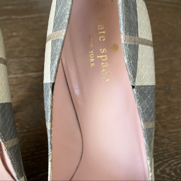 Kate Spade “Licorice too” grey plaid pump - Picture 5 of 10